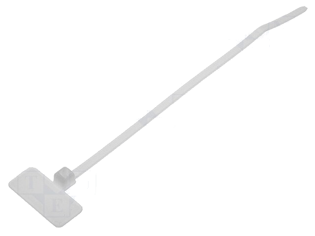 Kabelbinder; met schrijfveld; L: 110mm; W: 2,5mm; polyamide; 80N Kabelbinder; met schrijfveld; L: 110mm; W: 2,5mm; polyamide; 80N